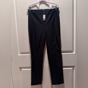 Chico's Black Straight-Leg Pull-On Pants with Tag